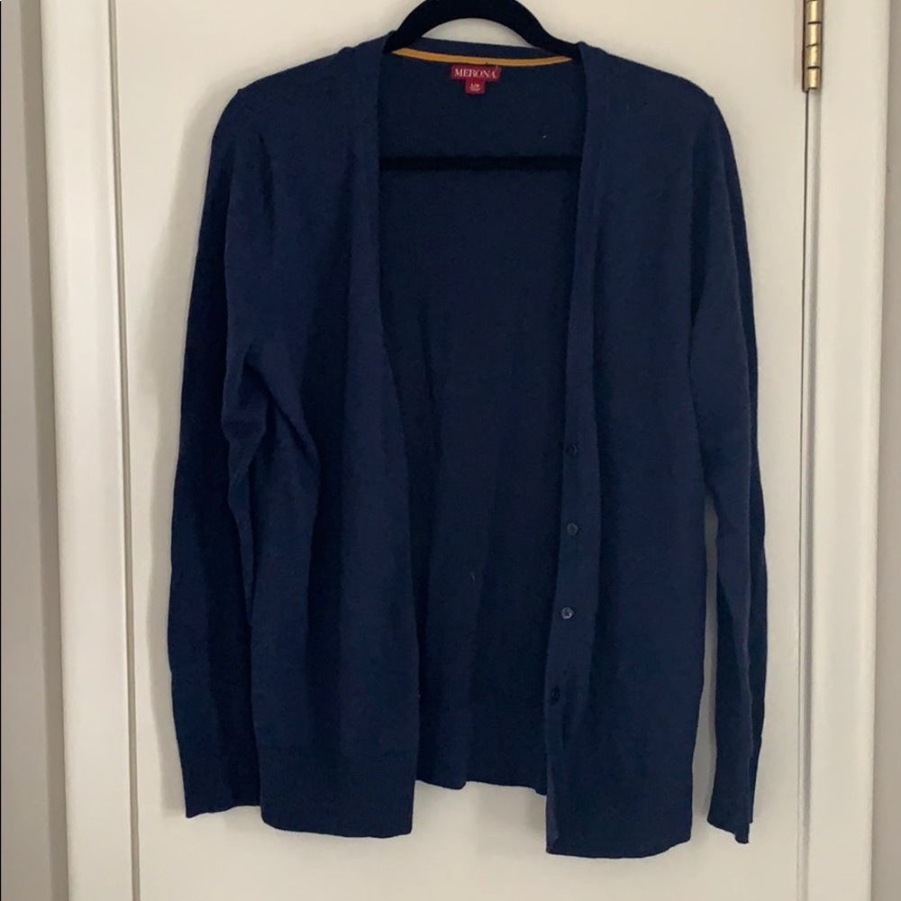 Navy Blue Merona Cardigan Sweater